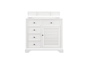 Savannah 36" Single Vanity Cabinet, Bright White