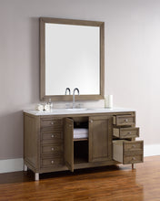 Load image into Gallery viewer, Bathroom Vanities Outlet Atlanta Renovate for LessChicago 60&quot; Single Vanity, Whitewashed Walnut w/ 3 CM White Zeus Quartz Top