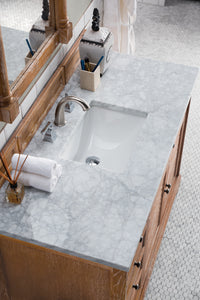 Bathroom Vanities Outlet Atlanta Renovate for LessSavannah 48" Driftwood Single Vanity w/ 3 CM Carrara Marble Top