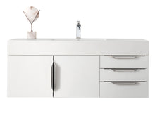 Load image into Gallery viewer, Mercer Island 48&quot; Single Vanity, Glossy White, w/ Glossy White Composite Top