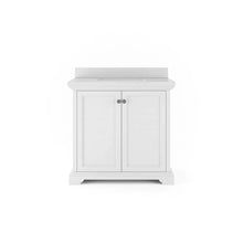 Load image into Gallery viewer, 36" Portage Peak Vanity in White with White Quartz Top