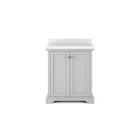 30" Portage Vanity in Dove Gray with Pure White Quartz Top Thomasville