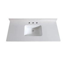 Load image into Gallery viewer, 43&quot; Pure White Quartz Top - add on Renovate for Less Outlet