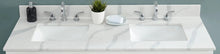 Load image into Gallery viewer, 61" Calacatta White Quartz Top - add on Renovate for Less Outlet