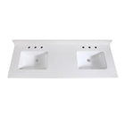 61" Pure White Quartz Top - add on Renovate for Less Outlet
