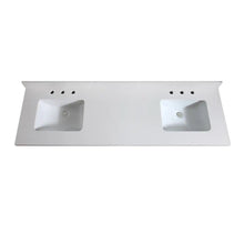 Load image into Gallery viewer, 73&quot; Pure White Quartz Top - add on Renovate for Less Outlet
