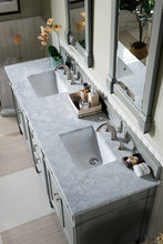 Load image into Gallery viewer, Bathroom Vanities Outlet Atlanta Renovate for LessBrittany 72&quot; Urban Gray Double Vanity w/ 3 CM Carrara Marble Top