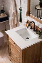 Load image into Gallery viewer, Savannah 26&quot; Single Vanity Cabinet, Driftwood, w/ 3 CM Classic White Quartz Top