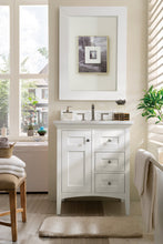 Load image into Gallery viewer, Palisades 30&quot; Single Vanity, Bright White, w/ 3 CM Classic White Quartz Top James Martin