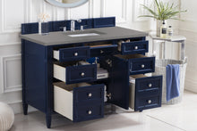Load image into Gallery viewer, Bathroom Vanities Outlet Atlanta Renovate for LessBrittany 48&quot; Victory Blue Single Vanity w/ 3 CM Grey Expo Quartz Top