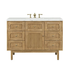 Load image into Gallery viewer, Laurent 48&quot; Single Vanity, Light Natural Oak w/ 3CM Ethereal Noctis Top