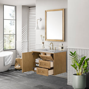 Bathroom Vanities Outlet Atlanta Renovate for LessLaurent 36" Single Vanity, Light Natural Oak w/ 3CM Eternal Serena Top