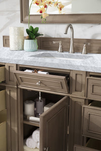 Bathroom Vanities Outlet Atlanta Renovate for LessBristol 60" Single Vanity, Whitewashed Walnut, w/ 3 CM Carrara Marble Top
