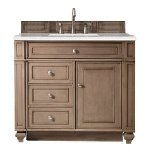 Load image into Gallery viewer, Bristol 36&quot; Single Vanity, Whitewashed Walnut, w/ 3 CM Eternal Serena Quartz Top