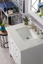 Load image into Gallery viewer, Palisades 30&quot; Single Vanity, Bright White, w/ 3 CM Eternal Jasmine Pearl Quartz Top