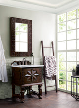 Load image into Gallery viewer, Balmoral 26&quot; Single Vanity Cabinet, Antique Walnut w/ 3 CM Carrara Marble Top