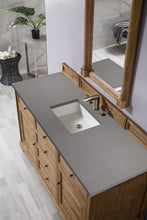 Load image into Gallery viewer, Savannah 60&quot; Single Vanity Cabinet, Driftwood, w/ 3 CM Grey Expo Quartz Top