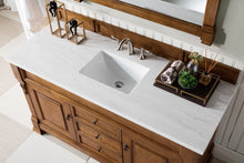Load image into Gallery viewer, Brookfield 60&quot; Single Vanity, Country Oak w/ 3 CM Arctic Fall Solid Surface Top