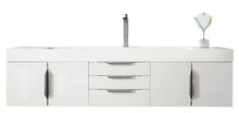 Load image into Gallery viewer, Mercer Island 72&quot; Single Vanity, Glossy White w/ Glossy White Composite Top