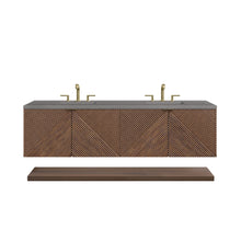 Load image into Gallery viewer, Marcello 72&quot; Double Vanity, Chestnut w/ 3CM Grey Expo Top