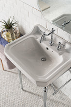 Load image into Gallery viewer, Wellington 24&quot; Single Console Single Sink w/ Chrome Finish Stand James Martin