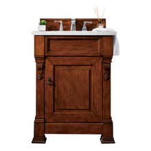 Load image into Gallery viewer, Brookfield 26&quot; Single Vanity, Warm Cherry w/ 3 CM Arctic Fall Solid Surface Top