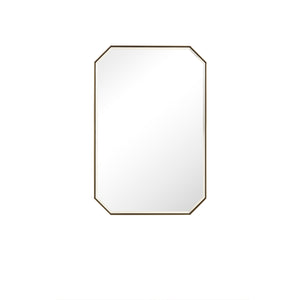 Rohe 24" Mirror, Champagne Brass