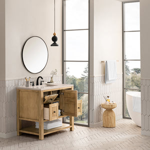 Breckenridge 36" Single Vanity, Light Natural Oak w/ 3CM Eternal Marfil Top