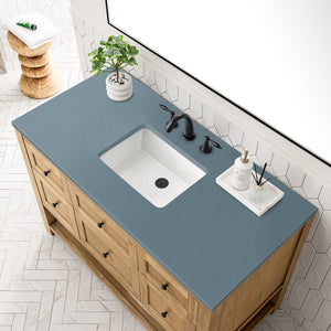 Bathroom Vanities Outlet Atlanta Renovate for LessBreckenridge 48" Single Vanity, Light Natural Oak w/ 3CM Cala Blue Top