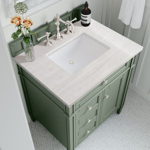 Bathroom Vanities Outlet Atlanta Renovate for LessBrittany 30" Single Vanity, Smokey Celadon w/ 3CM Arctic Fall Top