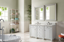 Load image into Gallery viewer, Bristol 60&quot; Double Vanity, Bright White, w/ 3 CM Eternal Jasmine Pearl Quartz Top