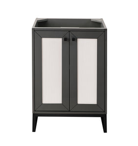 Bathroom Vanities Outlet Atlanta Renovate for LessChianti 24" Single Vanity Cabinet, Mineral Grey, Matte Black