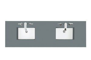 Bathroom Vanities Outlet Atlanta Renovate for Less72" Double Top, 3 CM Cala Blue Quartz w/ Sink