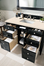 Load image into Gallery viewer, Brittany 48&quot; Black Onyx Single Vanity w/ 3 CM Eternal Marfil Quartz Top