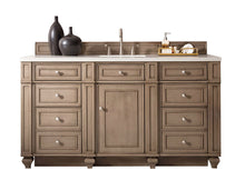 Load image into Gallery viewer, Bristol 60&quot; Single Vanity, Whitewashed Walnut, w/ 3 CM White Zeus Quartz Top