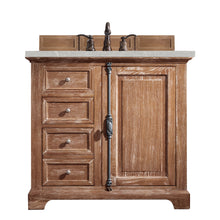 Load image into Gallery viewer, Providence 36&quot; Single Vanity Cabinet, Driftwood, w/ 3 CM Eternal Serena Quartz Top