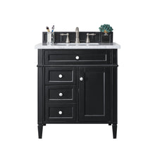 Load image into Gallery viewer, Brittany 30&quot; Single Vanity, Black Onyx, w/ 3 CM Eternal Jasmine Pearl Quartz Top