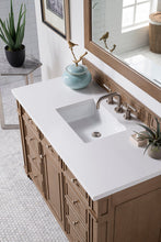 Load image into Gallery viewer, Bristol 48&quot; Single Vanity Whitewashed Walnut, w/ 3 CM Classic White Quartz Top James Martin