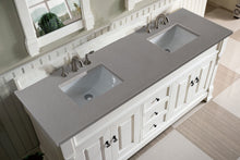 Load image into Gallery viewer, Brookfield 72&quot; Double Vanity, Bright White w/ 3 CM Grey Expo Quartz Top