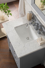 Load image into Gallery viewer, Palisades 30&quot; Single Vanity, Silver Gray w/ 3 CM Carrara Marble Top