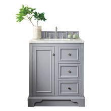 Load image into Gallery viewer, De Soto 30&quot; Single Vanity, Silver Gray w/ 3 CM Eternal Jasmine Pearl Quartz Top