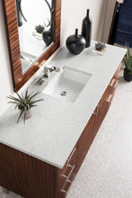 Load image into Gallery viewer, Metropolitan 60&quot; Single Vanity, American Walnut, w/ 3 CM Eternal Jasmine Pearl Quartz Top