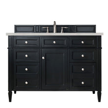 Load image into Gallery viewer, Brittany 48&quot; Black Onyx Single Vanity w/ 3 CM Eternal Serena Quartz Top