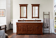 Load image into Gallery viewer, Brookfield 72&quot; Double Vanity, Warm Cherry w/ 3 CM Arctic Fall Solid Surface Top