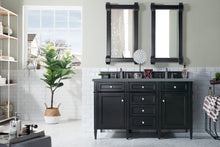 Load image into Gallery viewer, Brittany 60&quot; Black Onyx Double Vanity w/ 3 CM Cala Blue Quartz Top