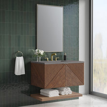 Load image into Gallery viewer, Marcello 36&quot; Single Vanity, Chestnut w/ 3CM Grey Expo Top