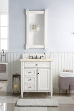 Load image into Gallery viewer, Brittany 30&quot; Single Vanity, Bright White, w/ 3 CM Eternal Marfil Quartz Top