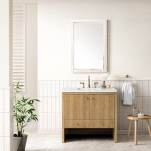 Load image into Gallery viewer, Hudson 36&quot; Single Vanity, Light Natural Oak w/ 3CM Ethereal Noctis Top
