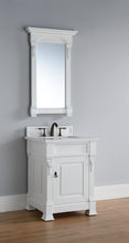 Load image into Gallery viewer, Brookfield 26&quot; Single Vanity, Bright White w/ 3 CM Classic White Quartz Top