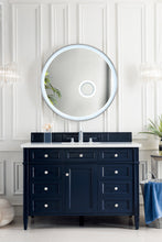 Load image into Gallery viewer, Brittany 48&quot; Victory Blue Single Vanity w/ 3 CM Eternal Jasmine Pearl Quartz Top
